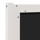 vidaXL Kárpitozott fejtámla fejtámlával Fehér 80 cm Tömör fenyőfa