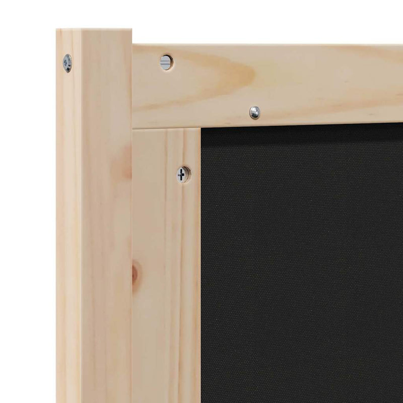 vidaXL Kárpitozott fejtámla fejtámlával Barna 75 cm Tömör fenyőfa