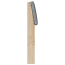 vidaXL Kárpitozott fejtámla Világosszürke 160 cm Tömör fenyőfa