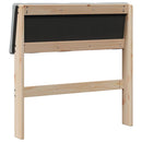 vidaXL Kárpitozott fejtámla Világosszürke 80 cm Tömör fenyőfa