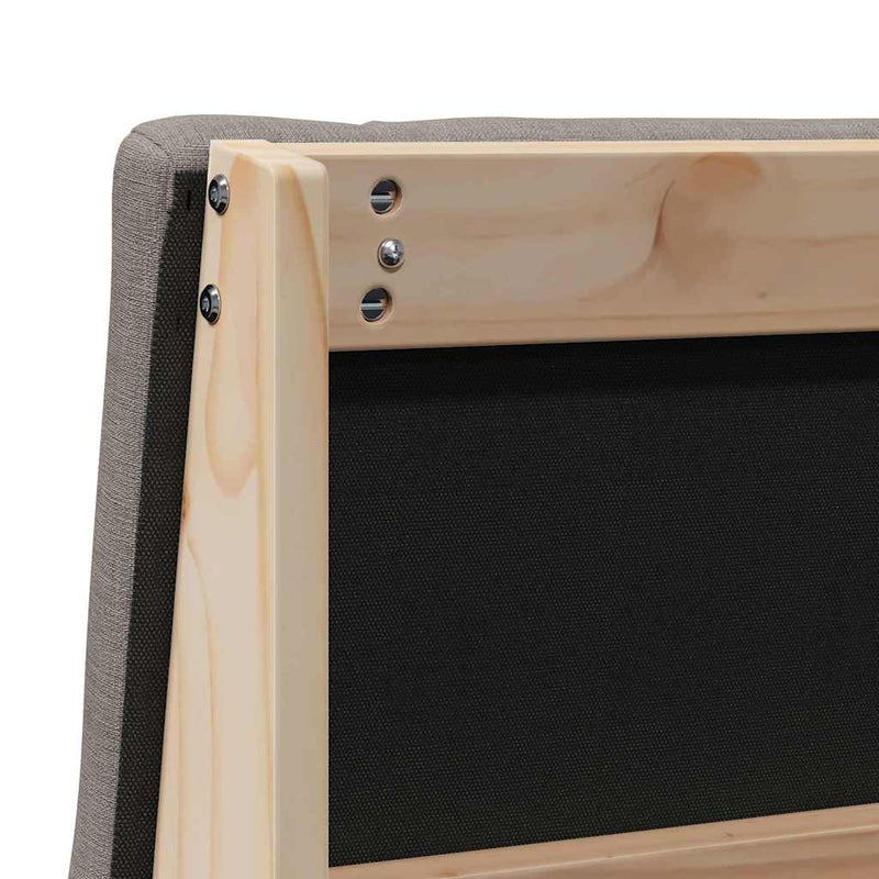 vidaXL Kárpitozott fejtámla Tópszínű 80 cm Tömör fenyőfa