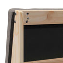 vidaXL Kárpitozott fejtámla Tópszínű 75 cm Tömör fenyőfa