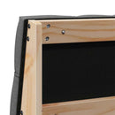 vidaXL Kárpitozott fejtámla Sötétszürke 120 cm Tömör fenyőfa