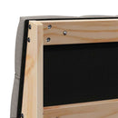 vidaXL Kárpitozott fejtámla Tópszínű 120 cm Tömör fenyőfa