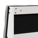 vidaXL Kárpitozott fejtámla Világosszürke 120 cm Tömör fenyőfa