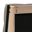 vidaXL Kárpitozott fejtámla Tópszínű 100 cm Tömör fenyőfa