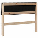 vidaXL Kárpitozott fejtámla Tópszínű 100 cm Tömör fenyőfa