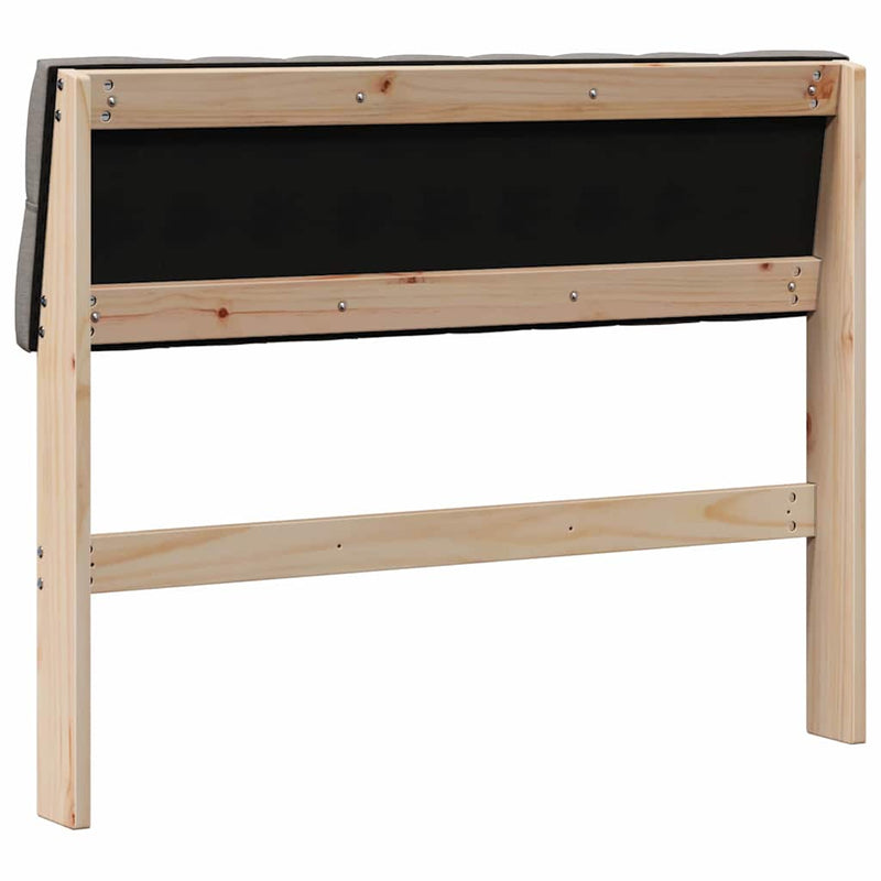 vidaXL Kárpitozott fejtámla Tópszínű 100 cm Tömör fenyőfa