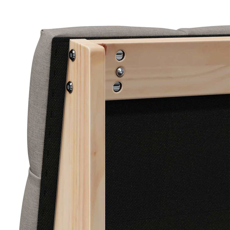 vidaXL Kárpitozott fejtámla Tópszínű 90 cm Tömör fenyőfa