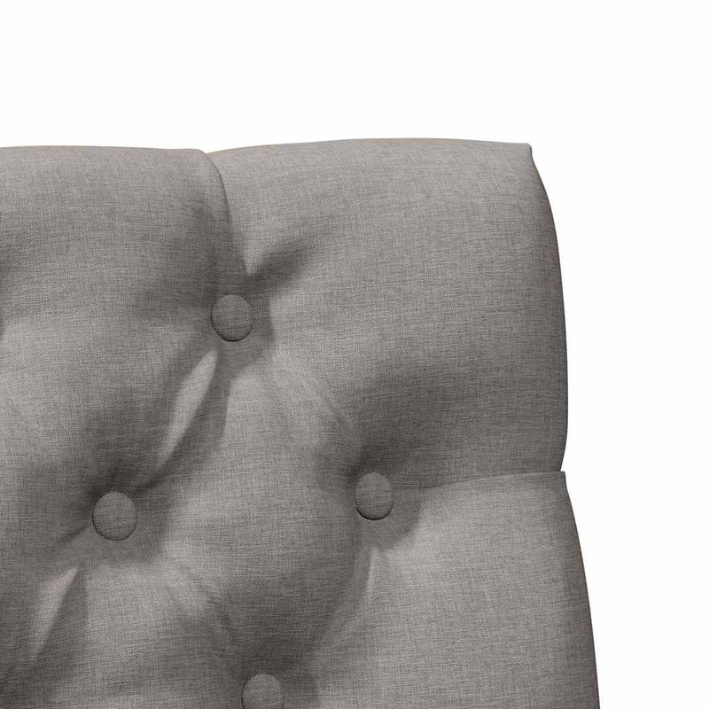 vidaXL Kárpitozott fejtámla Tópszínű 75 cm Tömör fenyőfa