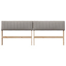 vidaXL Kárpitozott fejtámla Tópszínű 200 cm Tömör fenyőfa