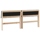 vidaXL Kárpitozott fejtámla Világosszürke 180 cm Tömör fenyőfa