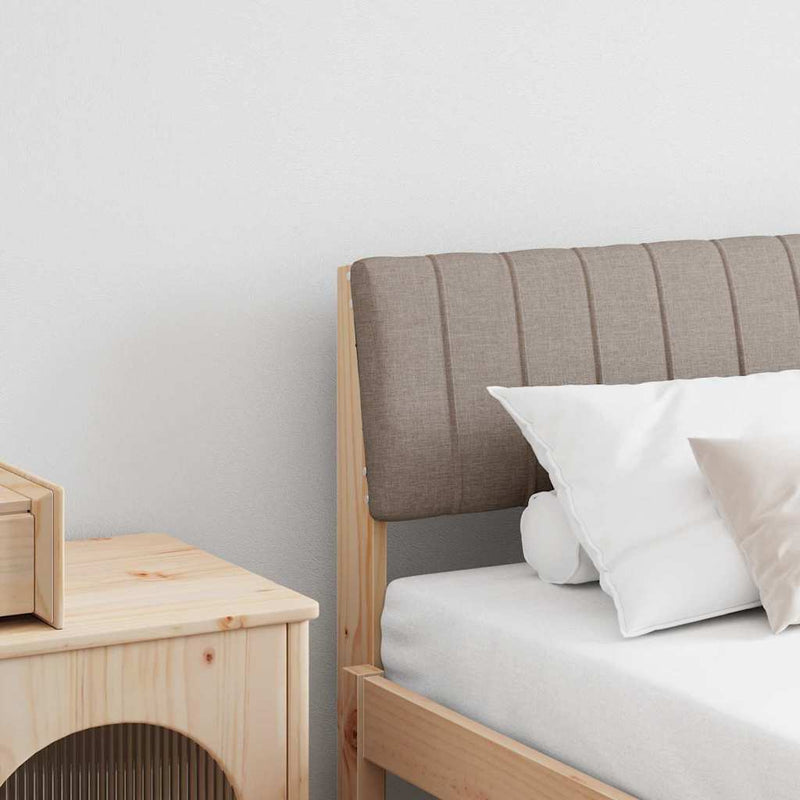 vidaXL Kárpitozott fejtámla Tópszínű 180 cm Tömör fenyőfa