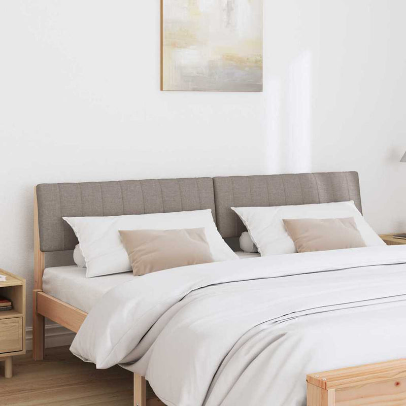 vidaXL Kárpitozott fejtámla Tópszínű 180 cm Tömör fenyőfa