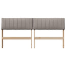 vidaXL Kárpitozott fejtámla Tópszínű 160 cm Tömör fenyőfa