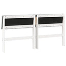 vidaXL Kárpitozott fejtámla Világosszürke 160 cm Tömör fenyőfa