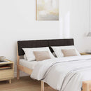 vidaXL Kárpitozott fejtámla Fekete 140 cm Tömör fenyőfa