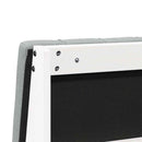 vidaXL Kárpitozott fejtámla Világosszürke 135 cm Tömör fenyőfa