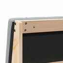 vidaXL Kárpitozott fejtámla Világosszürke 120 cm Tömör fenyőfa