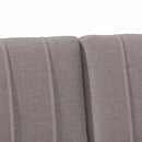 vidaXL Kárpitozott fejtámla Tópszínű 120 cm Tömör fenyőfa