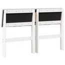 vidaXL Kárpitozott fejtámla Világosszürke 120 cm Tömör fenyőfa