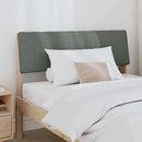 vidaXL Kárpitozott fejtámla Sötétszürke 100 cm Tömör fenyőfa