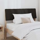 vidaXL Kárpitozott fejtámla Fekete 100 cm Tömör fenyőfa