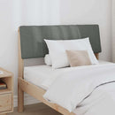 vidaXL Kárpitozott fejtámla Sötétszürke 90 cm Tömör fenyőfa