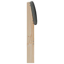 vidaXL Kárpitozott fejtámla Sötétszürke 90 cm Tömör fenyőfa