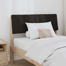 vidaXL Kárpitozott fejtámla Fekete 90 cm Tömör fenyőfa