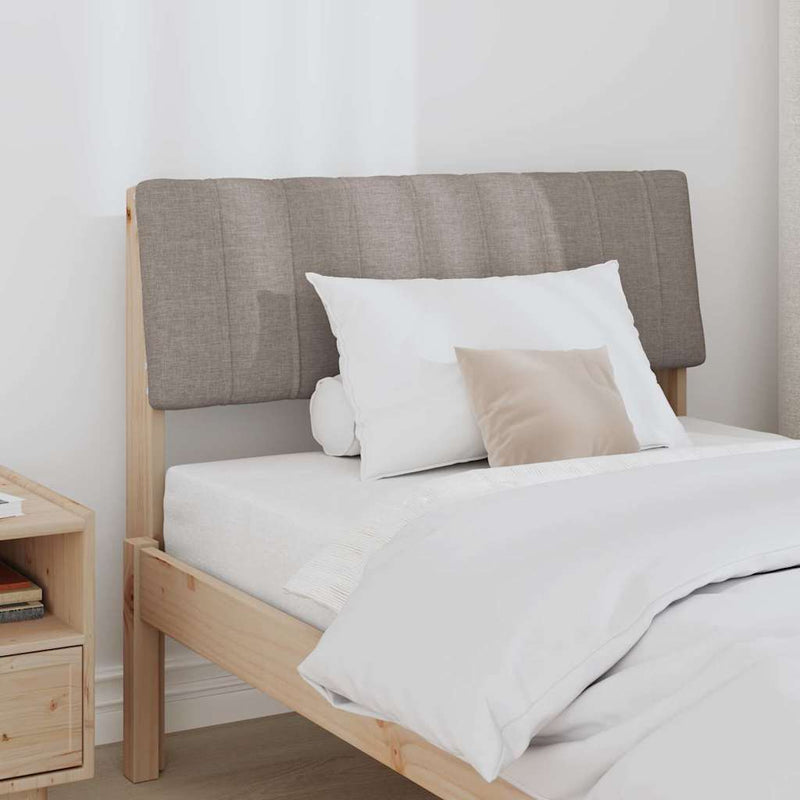 vidaXL Kárpitozott fejtámla Tópszínű 90 cm Tömör fenyőfa