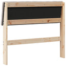 vidaXL Kárpitozott fejtámla Tópszínű 90 cm Tömör fenyőfa