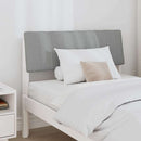 vidaXL Kárpitozott fejtámla Világosszürke 90 cm Tömör fenyőfa