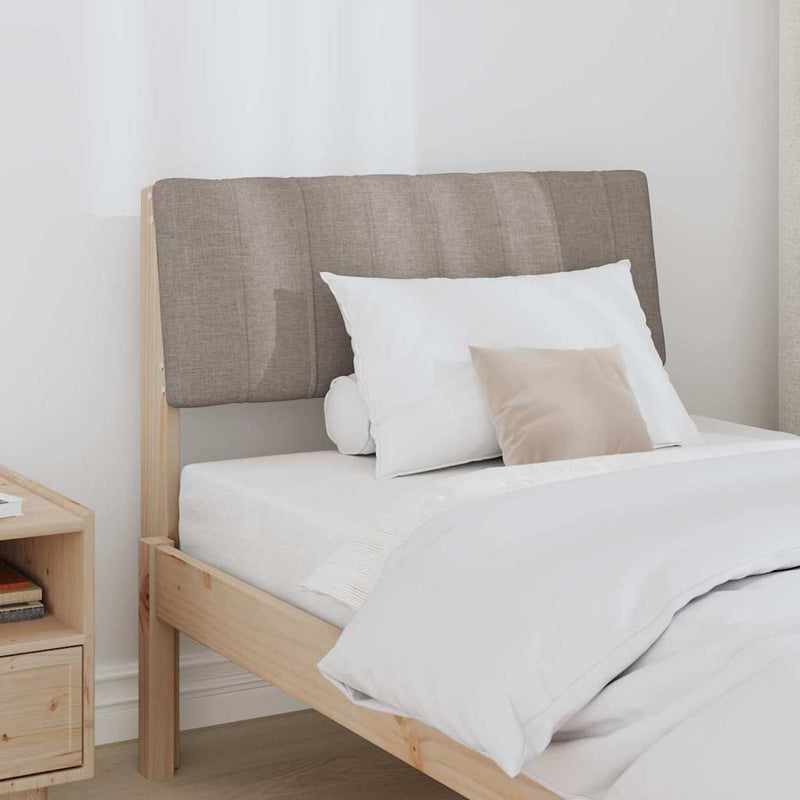 vidaXL Kárpitozott fejtámla Tópszínű 80 cm Tömör fenyőfa