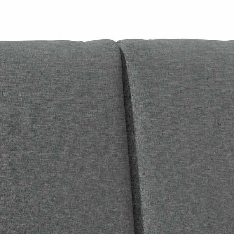 vidaXL Kárpitozott fejtámla Sötétszürke 200 cm Tömör fenyőfa