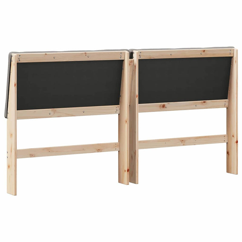 vidaXL Kárpitozott fejtámla Tópszínű 180 cm Tömör fenyőfa