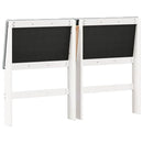 vidaXL Kárpitozott fejtámla Világosszürke 160 cm Tömör fenyőfa