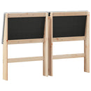 vidaXL Kárpitozott fejtámla Világosszürke 150 cm Tömör fenyőfa