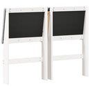 vidaXL Kárpitozott fejtámla Világosszürke 120 cm Tömör fenyőfa