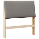 vidaXL Kárpitozott fejtámla Tópszínű 100 cm Tömör fenyőfa