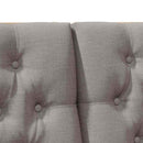 vidaXL Kárpitozott fejtámla Tópszínű 200 cm Tömör fenyőfa