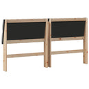 vidaXL Kárpitozott fejtámla Világosszürke 180 cm Tömör fenyőfa