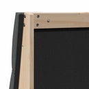 vidaXL Kárpitozott fejtámla Sötétszürke 180 cm Tömör fenyőfa