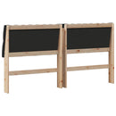 vidaXL Kárpitozott fejtámla Fekete 180 cm Tömör fenyőfa