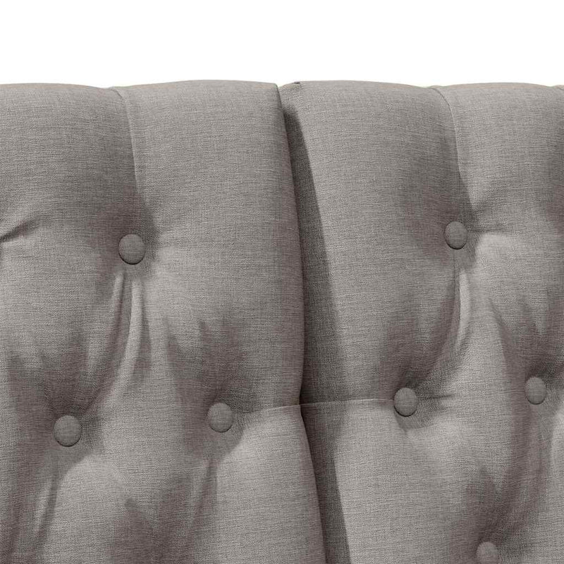 vidaXL Kárpitozott fejtámla Tópszínű 180 cm Tömör fenyőfa