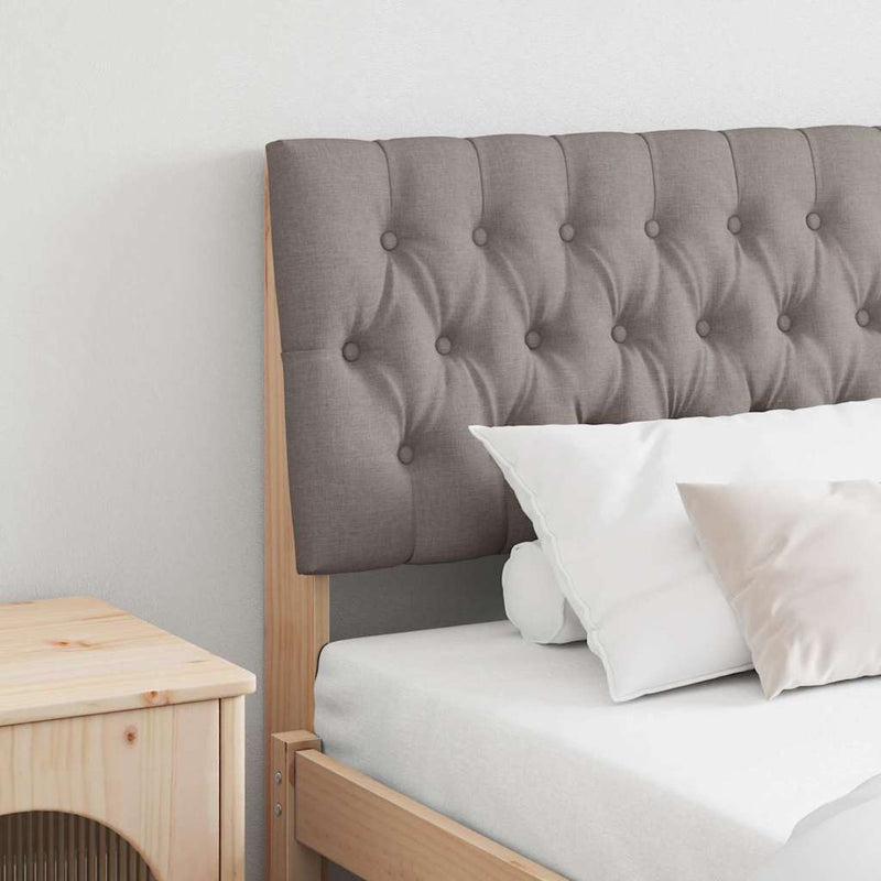 vidaXL Kárpitozott fejtámla Tópszínű 180 cm Tömör fenyőfa