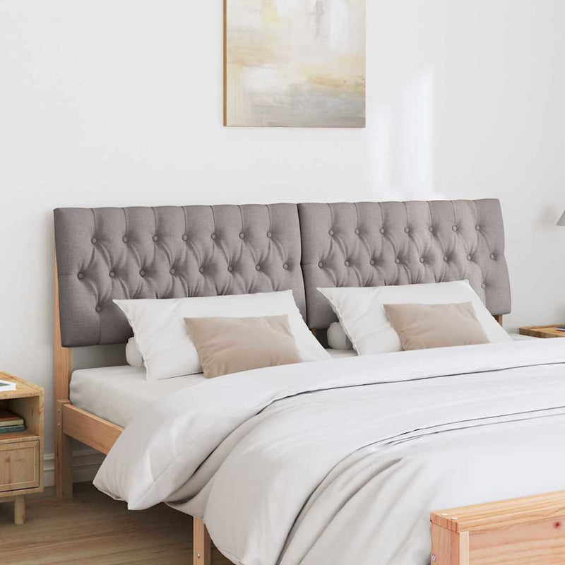 vidaXL Kárpitozott fejtámla Tópszínű 180 cm Tömör fenyőfa