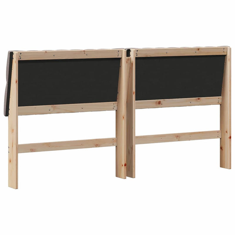 vidaXL Kárpitozott fejtámla Tópszínű 180 cm Tömör fenyőfa