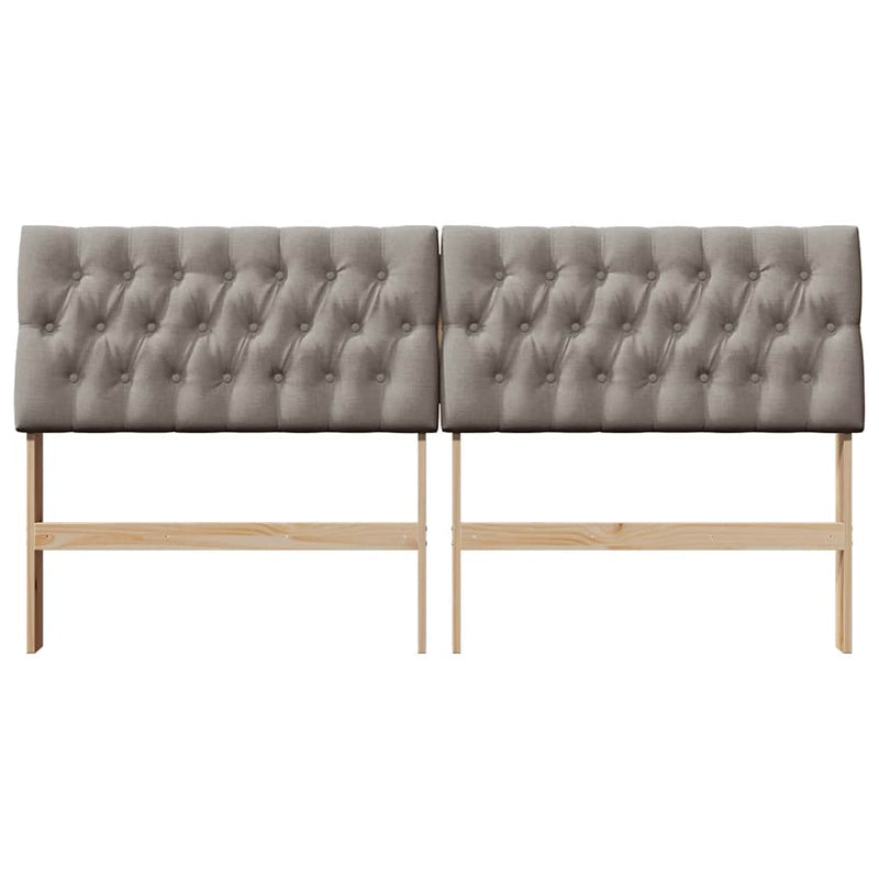 vidaXL Kárpitozott fejtámla Tópszínű 180 cm Tömör fenyőfa