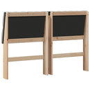 vidaXL Kárpitozott fejtámla Világosszürke 140 cm Tömör fenyőfa